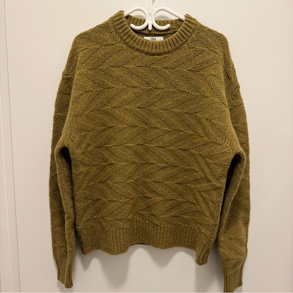 Zara Men Edition Made in Italy  Wool Knit Sweater - Medium -  NWOT